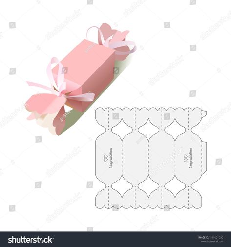 Hard Candy Retail Box With Blueprint Template 57B Diy Gift Box Template, Paper Box Diy, Săpunuri Handmade, Paper Box Template, Idee Cricut, Packaging Template, Gift Box Template, Box Patterns, Diy Gift Wrapping