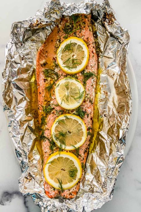 Baked Sockeye Salmon in Foil How To Cook Wild Sockeye Salmon, Baked Sockeye Salmon Recipe, Alaska Sockeye Salmon Recipes, Grilled Sockeye Salmon Recipe, Sockeye Salmon Recipe Grilled, Sockeye Salmon Recipe Baked, Wild Sockeye Salmon Recipes, Baked Sockeye Salmon, Salmon Sockeye