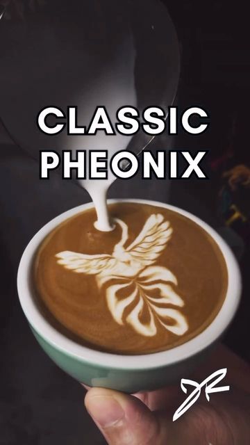 Here is some amazing latte art as we see the Phoenix created in a latte. This barista pours an oincredible piece of art. #latteart #latteartvideo Video credit: IG @joostrolland Latte Art Video, Latte Art Tutorial, Coffee Latte Art, Art Competitions, Pouring Art, True Art, Coffee Latte, Latte Art, Coffee Grounds