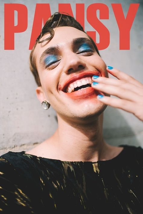 Pansy magazine Non Binary Quotes, Binary Quotes, Pride Fashion, Fur Elise, Gender Fluid Fashion, Alfred Stieglitz, Male Makeup, Face Reference, Non Binary