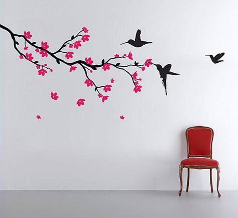 25 DIY Wall Painting Ideas for Your Home | The Design Inspiration Simple Wall Paintings, Diy Wall Painting, Room Wall Painting, Interior Wall Paint, Wall Painting Decor, Bedroom Wall Paint, Wall Drawing, Wall Paint Designs, घर की सजावट