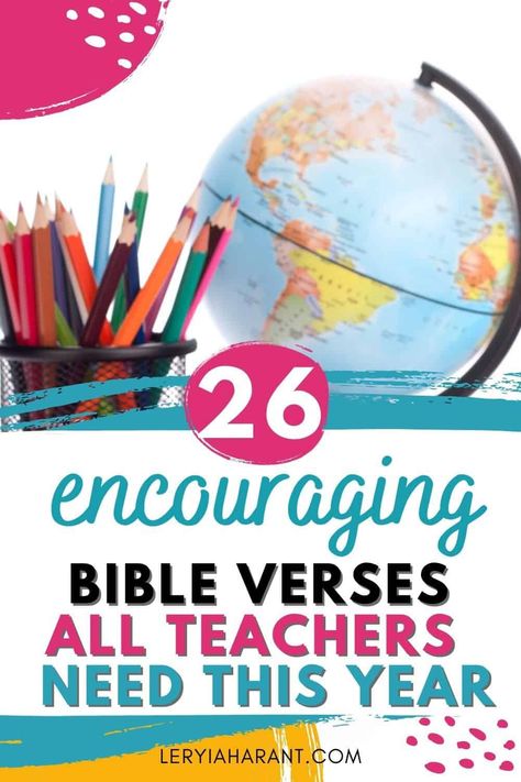 Teachers are a gift to our children. Teaching can be challenging and tiresome. Use these powerful bible verses to encourage the hearts of teachers in your life. Share these scriptures throughout the school year. You don't need to wait for teacher appreciation day! Scripture For Teachers, Bible Verses For Teachers, Teacher Bible Verse, Christian Teacher Quotes, Verses For Teachers, Christian Teacher Gifts, Encouragement Printables, Teacher Prayer, Prayer Ideas