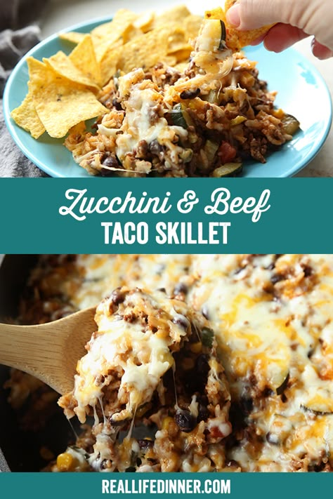 Beef Taco Skillet, Taco Skillet, Ground Beef Enchiladas, Skillet Dinner Recipes, Ground Beef Stroganoff, Beef Taco, Beef Enchiladas, Ground Beef Recipes Easy, Soccer Practice