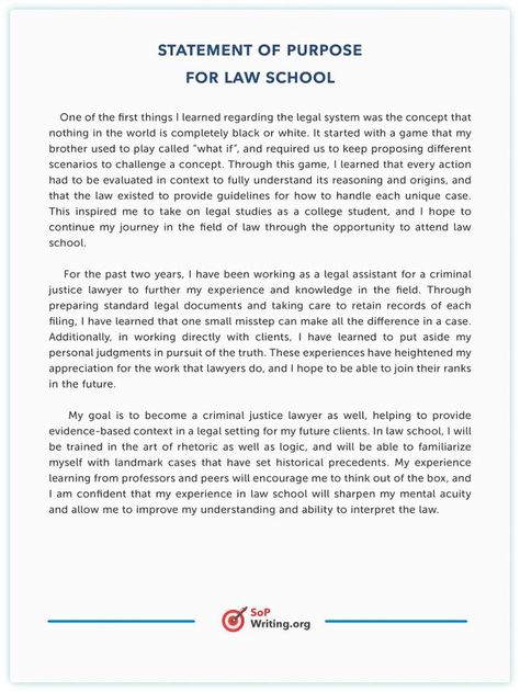 Are you planning to study Law and looking for a Statement of purpose? We've got an original law Statement of Purpose example that can help you out and inspire you to craft your own business school SoP! All you have to do is follow the format & structure, know what you want to tell about and you'll succeed! And in case you need some pro help, you can also get it online from experts! Law Personal Statement, Law School Personal Statement Examples, Motivation For Law Students, Phd Application, Law School Personal Statement, Law School Preparation, Law School Prep, Statement Of Purpose, Personal Statement Examples