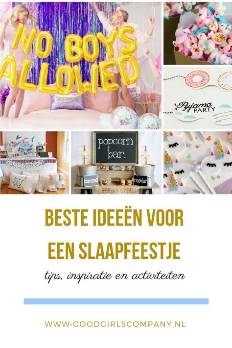 De beste tips voor een slaapfeestje organiseren voor kinderen #slaapfeestje #verjaardag #kinderfeestje #diy #party #decor Diy Party Decor, Sleepover Birthday Parties, Pajama Party, Slumber Parties, Diy Party, Kids Birthday Party, Party Decor, Kids Party, Kids Birthday