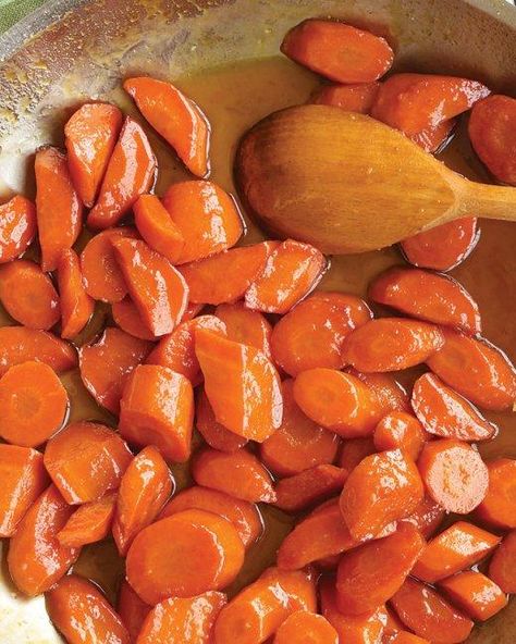 Honey-Glazed Carrots Recipe Resep Koktail, Work Recipes, Honey Glazed Carrots, Food Net, Vegetable Side Dishes Recipes, Glazed Carrots, Vegetable Side, Think Food, Vegetable Sides