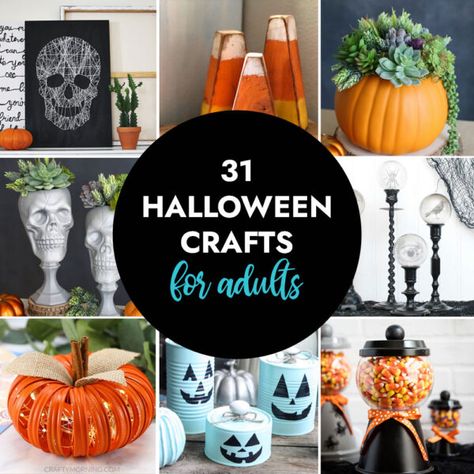 Craft Activities For Adults, Macrame Wreath Diy, Fun Easy Halloween Crafts, Halloween Craft Activities, Halloween Craft Ideas, Macrame Wreath, Fall Feeling, Halloween Crafting, School Halloween