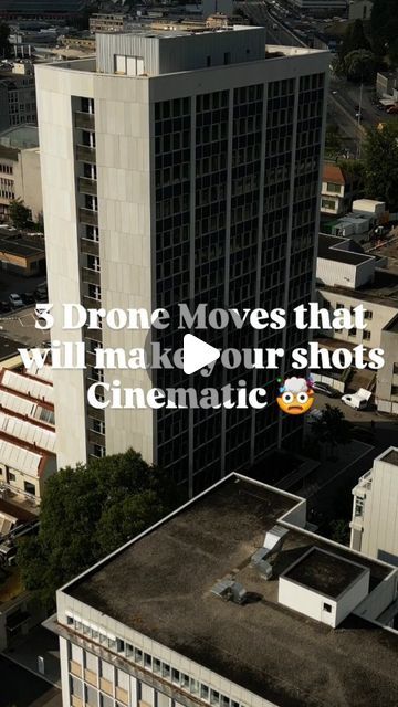 DROEY | Drone Master on Instagram: "Save this video before your next flight! 💾📹

This is my top 3 of cinematic building moves! 🏢

If you struggle to get smooth moves comment "smoothmove" in the comment section and I will send you the settings you need to adjust to get the best cinematic drone shots possible. 😉

Follow @droey.ch for more drone inspiration and tutorials 👍

Shot was made with @djiglobal mini 3 pro (stick mode 2) 🚁

#drone #dronevideo #dronemovements #dji #djimini3pro #djimini4pro #djimavic3 #videography #filmmaking #dronetutorial #tutodrone #learntofly #dronehack #editing #cinematicdrone #cinematography #cinematicshots #contentcreation #dronetips #drohnen #djicreator #djidrones #dronecreator #building #skyscraper #cityphotography" Dji Mini 4 Pro Drone, Drone Shots, My Top 3, Drone Video, Learn To Fly, City Photography, Content Creation, Skyscraper, Flight