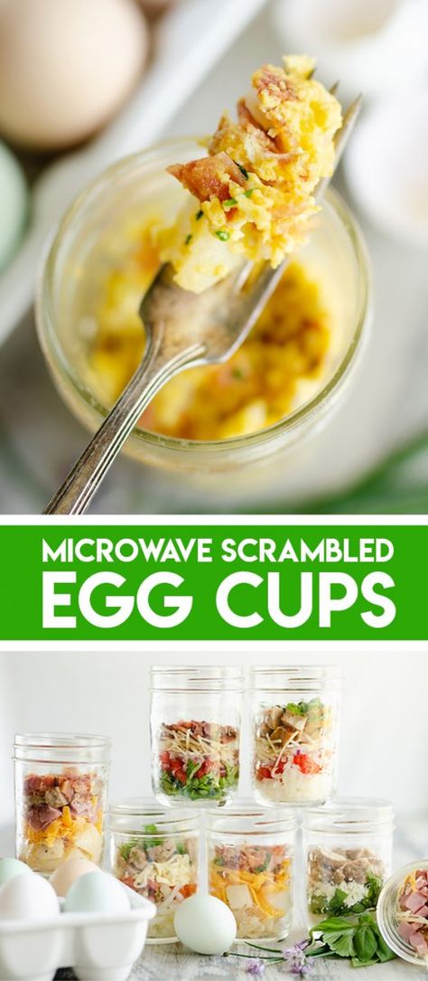 Eggs Microwave Recipes, Microwave Eggs In A Cup, Egg Cup Recipes, Microwave Pancakes, Scrambled Eggs In The Microwave, Egg Microwave, Microwave Scrambled Eggs, Eggs In The Microwave, Breakfasts Healthy