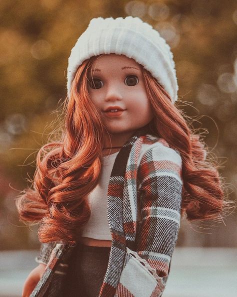 @adollslifee on Instagram: “Blaire bean 🍂 [ #ag #agdoll #doll #dollstagram #agig #americangirl #americangirldoll #americangirldolls #dolls ]” Doll Photography Ideas, Ag Photography, American Girl Doll Hairstyles, Doll Aesthetic, Our Generation Dolls, American Doll Clothes, Doll Outfits, Halloween Doll, American Girls