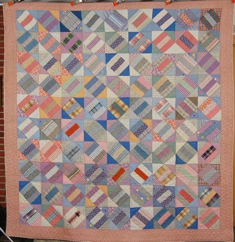 1920's roman stripe quilt Striped Quilts, Quilt Board, Recycled Shirts, Quilt Shirt, Vintage Quilts Antiques, Classic Quilts, String Quilts, Plaid Quilt, Striped Quilt