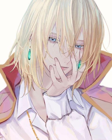 Howl Pendragon Icon, Howl Pendragon Fanart, Howl Pfp, Howl Fanart, قلعة هاول المتحركة, Howl Jenkins, Sophie Hatter, Howl's Moving Castle Howl, Howls Moving Castle Art