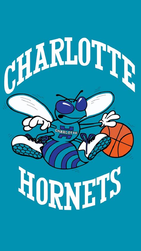 Charlotte Hornets 1988 Charlotte Hornets Logo, Charlotte Basketball, Hornets Basketball, Image Swag, Sports Team Logos, Nba Wallpapers, Basketball Wallpaper, Nba Logo, Basketball Art