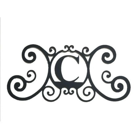 Bookishbunny Scrolled Iron Metal Letter Monogram Personalized Initial Wall Art Family Name Plaque Decoration Simple and beautiful design and great for wall decoration! Measures: 24 inches by 11 inches. Made of powder-coated wrought iron. Letter is 2 mm thick (slightly thicker than that of a quarter); Very solid! Weighs about 1.5 lbs. Looks great clustered with family photos! Product does not have added hooks at back, but you can hang it easily on nail(s) on the wall. Can be painted to other colo Classic Decoration, Initial Wall Art, Initial Wall, Metal Letter, Name Plaque, Letter Monogram, Name Plaques, Iron Metal, Metal Letters