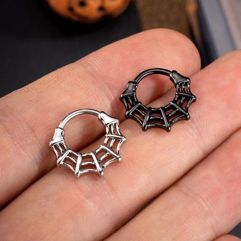 Faster shipping. Better service Bijoux Piercing Septum, Cute Septum Rings, Titanium Belly Button Rings, Septum Piercing Jewelry, Bat Jewelry, Daith Jewelry, Tragus Hoop, Piercing Septum, Piercing Tragus