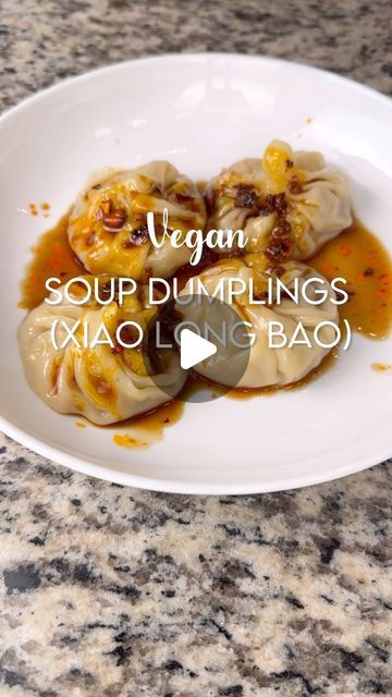 Dominique | Vegan Hippie Sol on Instagram: "I made some Vegan Soup Dumplings, and they exceeded my expectations. Surprisingly, many soup dumplings contain gelatin, making them non-vegan. But don’t fret! With this recipe, you can now enjoy vegan dumplings. 🤩🌱🥟 Soup Dumpling Broth ingredients: 2 cups water 2-3 tablespoons tamari 1-2 tablespoon vegan oyster sauce Half cube of vegan chicken bouillon cube or 1 tsp of bouillon paste 3-5 dried shiitake mushrooms Scallions Crushed red pepper White Vegetarian Soup Dumplings Recipe, Dumpling Broth, Soy Free Tofu, Soup Dumpling, Vegan Shrimp, Vegan Dumplings, Soup Dumplings, Mushroom Broth, Chicken Bouillon