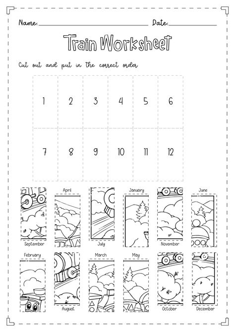 #Train_Worksheets_Preschool #Cut_And_Paste_Activities_For_Kids #English_Activity #Seasons_Worksheets Cut And Paste Activities For Kids, Learn English Kid, Printable Alphabet Worksheets, Abc Worksheets, Cut And Paste Worksheets, Pattern Worksheet, Math Activities For Kids, Spelling Worksheets, English Grammar Worksheets