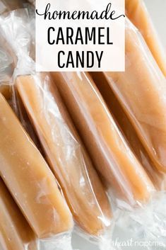 This homemade soft caramel recipe is one you'll reach for again and again. Perfect for making a batch of sweets to gift a teacher, friend or just to eat! #caramel #candy #candyrecipes #homemade #homemadecandy #sweet #sweets #recipes #iheartnaptime Six Sisters Homemade Caramels, Best Homemade Caramel Recipe, 6 Minute Caramel Recipe, Handmade Candy Recipes, Soft Caramel Recipe, Soft Caramel Candy, Caramel Candy Recipe, Indian Candy, Soft Caramels Recipe