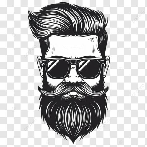 hipster guy with cool beard icon hipster beard moustache png Hipster Guy, Beard Vector, Hipster Icons, Logo Moto, Beard Drawing, Barber Tattoo, Beard Logo, Hipster Beard, Bike Drawing