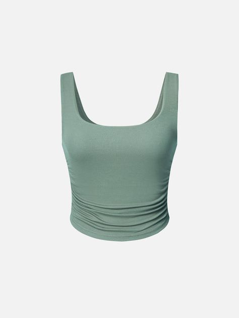 must-have-in-your-wardrobe20-2 – OGLmove Square Tank Top, Oxford Blue, Bra Straps, Square Necklines, Padded Bras, Wool Fabric, Ribbed Fabric, Hip Length, Maquillaje De Ojos