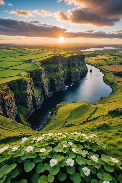 The Ultimate Ireland Travel Itinerary: See It All in One Trip! The Wild Atlantic Way Ireland, Waterville Ireland, Irish Fields, Ireland Wallpaper, Nature Ireland, Ireland Scenery, Irish Nature, Ireland In March, Irish Aesthetic