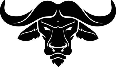 Buffalo Vector, Buffalo Tattoo, Buffalo Head, Commercial Illustration, Buffalo Art, Head Silhouette, Water Buffalo, Viking Tattoos, Metal Engraving