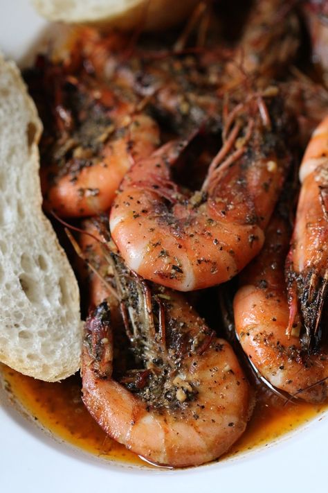 New Orleans Style Bar B Q Shrimp — Y Delicacies New Orleans Bbq Shrimp Recipe, Bbq Shrimp Recipe, New Orleans Bbq Shrimp, Shrimp Bbq Recipes, Barbecue Shrimp, New Orleans Recipes, New Orleans Style, Fancy Dishes, Bbq Shrimp