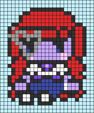 Monster High Alpha Pattern, Y2k Pixel Art, Monster High Fashion, Pixel Art Ideas, Monster High Party, Grid Patterns, Easy Pixel Art, Perler Crafts, Diy Perler Bead Crafts