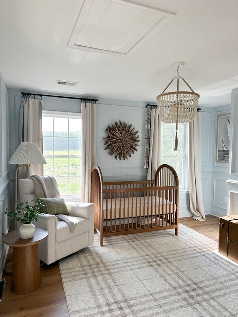 HPD Half Price Drapes Faux Linen … curated on LTK Vintage Coastal Nursery, Coastal Cottage Nursery, Blue Boy Nursery Ideas, Elegant Nursery Ideas, Light Blue Nursery Boy, Coastal Nursery Neutral, Boy Nursery Ideas Blue, Coastal Nursery Boy, Vintage Baby Boy Nursery