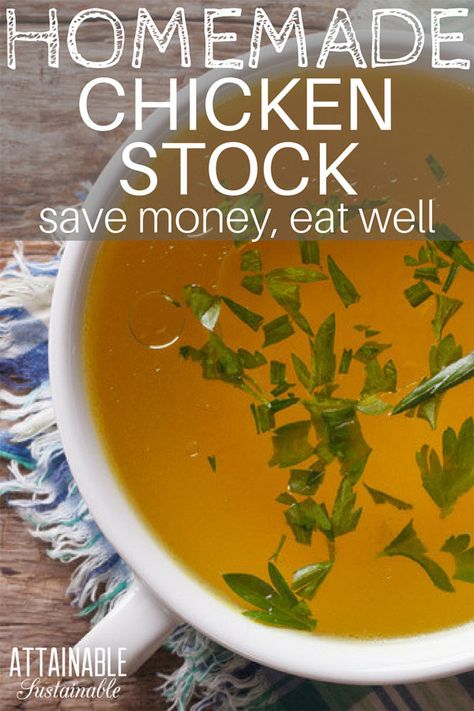 Chicken Stock Recipe Dishes, Meadow Lark, Make Chicken Broth, Chicken Broth Recipes, Chicken Stock Recipe, Stock Recipes, Homemade Chicken Stock, Homemade Pantry, Food Soup