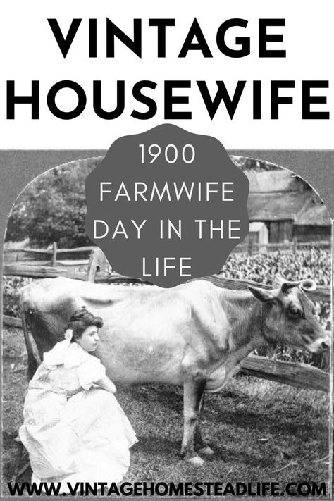 Vintage Homemaking, Milk The Cow, Vintage Housewife, Soulmate Connection, Farm Wife, Retro Housewife, Masculine Men, Turn Of The Century, Vintage Farm