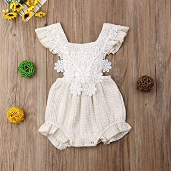 Flower Romper, Backless Romper, Vintage Romper, Baby Swag, Jumpsuit Elegant, Lace Vintage, Newborn Baby Girl, Ruffle Romper