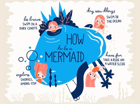 How to be a mermaid A Mermaid, Water Slides, Make Art, Best Products, Creative Professional, Mermaid, Anime, Fictional Characters, Design