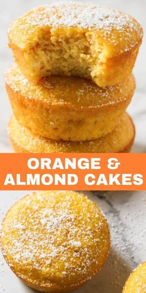 Flourless Cakes, Orange Cakes, Beef Olives, Glutenfri Baking, Almond Cupcakes, Orange And Almond Cake, Almond Biscuits, Fancy Appetizers, Orange Cupcakes