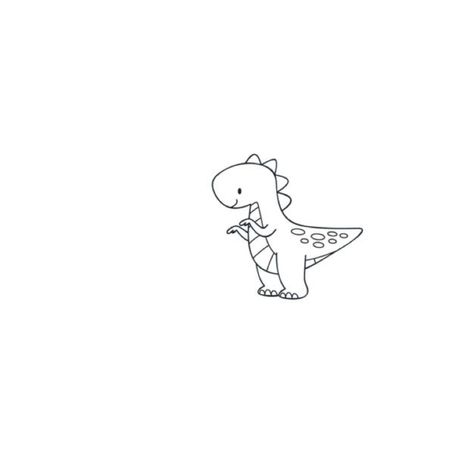 Small T Rex Outline Tattoo, Trex Dinosaur Minimalist Tattoo, Dinosaur Stencil Tattoo, Small Cartoon Dinosaur Tattoo, Trex Dino Outline Tattoo, Cartoon Dinasour Tattoo, T Rex Tattoo Cute Small, Small Dinasour Tattoos, Simple Dinosaur Tattoo Outline