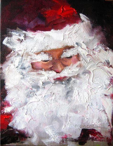 Original Fine Art By © Marcia Hodges in the DailyPaintworks.com Fine Art Gallery Santa Paintings, Abstract Art Paintings, Abstract Art Paintings Acrylics, Santa Art, Abstract Art Painting Techniques, Christmas Paintings On Canvas, Art Investment, Soyut Sanat Tabloları, Hur Man Målar