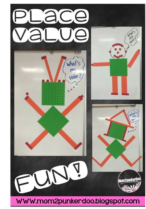 Place Value Project 3rd Grade, Place Value With Food, Place Value Stem Activities, Place Value Art Project 2nd Grade, Place Value Color By Number, Grade 3 Place Value Activities, Place Value Projects 2nd Grade, Place Value Art Project, Place Value Activities 2nd