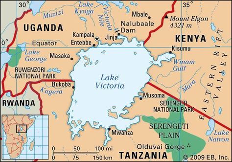 Lake Victoria Africa, Latin America Map, Victoria Lake, Midway Islands, Road Trip Across America, Lake Victoria, Study Site, Country Facts, Geography Map