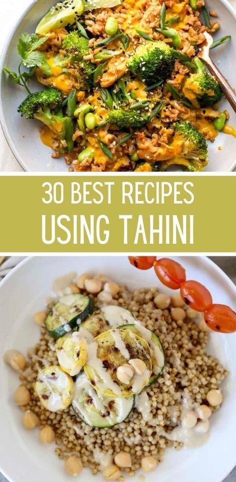 Recipes Using Tahini, Tahini Sauce Recipe, Tahini Recipe, Resep Diet, Clam Recipes, Tahini Sauce, Vegetarian Meals, Mediterranean Diet Recipes, Common Questions