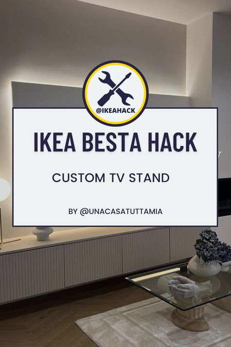 Ikea Besta Tv Hack, Besta Hack Tv Stands, Ikea Hack Tv, Tv Stand Ikea Hack, Tv Stand Hack, Custom Tv Stand, Ikea Best, Besta Hack, Ikea Tv Stand