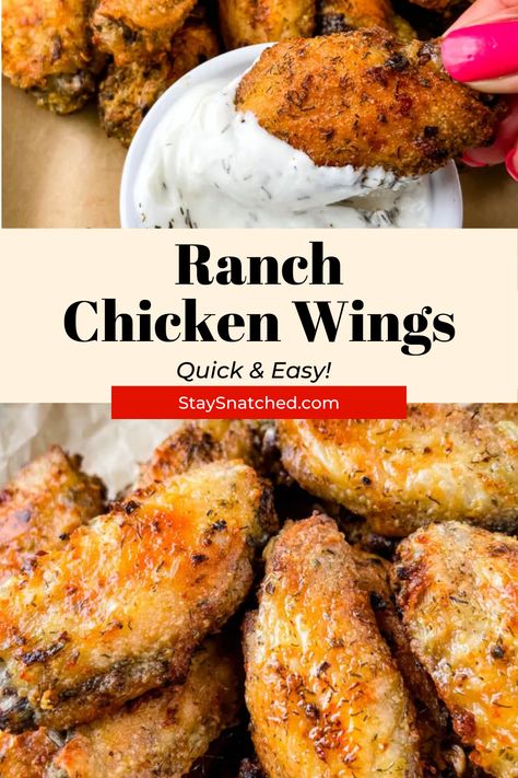 Ranch Dressing For Wings, Ranch Chicken Wings Fried, Ranch Flavored Chicken Wings, Dry Chicken Wings, Ranch Wings Baked, Ranch Dry Rub Chicken Wings, Ranch Wings Air Fryer, Honey Ranch Wings, Salt And Vinegar Wings Dry Rub