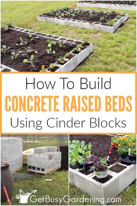 Inexpensive cinder blocks are a great way to get your home garden up and running with DIY concrete raised beds. They can be designed to fit in small spaces, and make otherwise unworkable terrain into a fertile place for flower and vegetable gardens. Get all the information and steps you need to choose your materials, and then design and build sturdy, long lasting homemade cinder block garden beds. With my tips and experience, you can create your garden space from scratch in just one afternoon. Garden Beds Cinder Blocks, Cinder Blocks Raised Garden Beds, Raised Bed Cinder Block, Raised Garden Beds Diy Concrete Blocks, Diy Raised Garden Bed Cinder Blocks, Raised Garden Beds Using Totes, Besser Block Garden Bed, Raised Garden Beds With Cinder Blocks, Cinder Blocks Garden