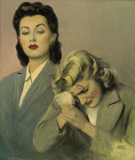 Things To Do In Public, Arte Pin Up, Andrew Loomis, Vintage Lesbian, Výtvarné Reference, Photographie Portrait Inspiration, Lesbian Art, Queer Art, Fete Anime