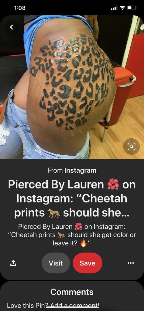 Cheetah Print Leg Tattoo, Cheetah Print Thigh Tattoo, Cheetah Tattoo For Women Sleeve, Cheetah Print Tattoo On Thigh, Elephant Tattoo On Hand, Cheetah Print Tattoo, Animal Print Tattoo, Cheetah Print Tattoos, Baddie Tats