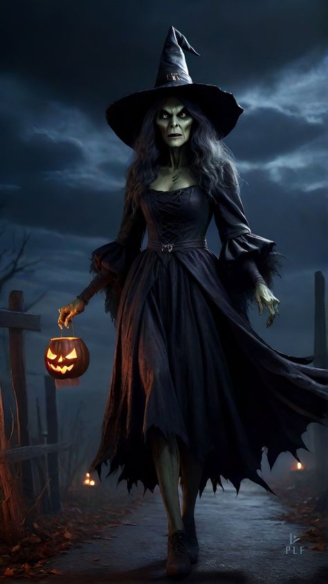 Creepy Witch Costumes, Witch Rpg, Witches Art, Facts About Halloween, Creepy Witch, Spooky Halloween Pictures, Scary Witch, Dark Evil, Fantasy Witch