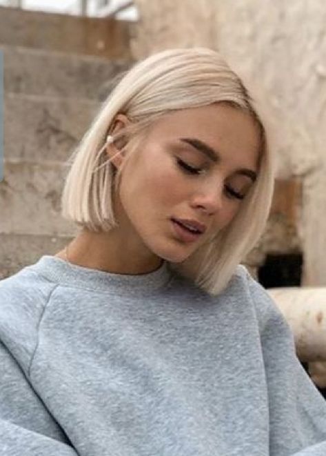 Blonde Bob Hairstyles, Blonde Haircuts, Blonde Hair Inspiration, Blonde Hair Looks, Short Hair Haircuts, Short Blonde Hair, Hair Inspo Color, Great Hair, Medium Hair