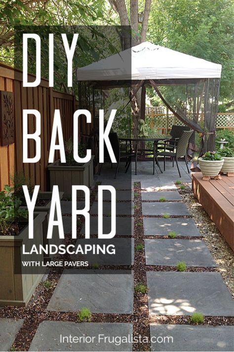 How to expand your outdoor living space with large stone patio pavers and garden moss varieties, a DIY weekend outdoor project. Large Paver Patio Ideas, Diy Stone Patio, Large Concrete Pavers, Diy Paver, Bank Interior, Concrete Paver Patio, Trellis Diy, Stone Backyard, Large Pavers