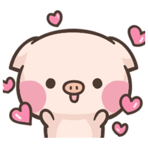 love love love ❤️ Cute Pig Drawing, Pig Drawings, Drawing Kawaii, Pig Drawing, Kawaii Pig, Cute Pig, Sticker Cute, Super Ideas, Drawings