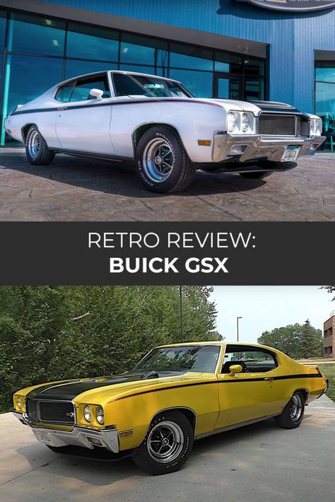 The Buick GSX stands out as one of the brand’s greatest achievements and as proof that muscle cars didn’t have to be bare-bones. Buick Gsx, Best Muscle Cars, Buick Skylark, American Classic Cars, Grand National, Pontiac Firebird, American Muscle Cars, Car Shop, American Classic