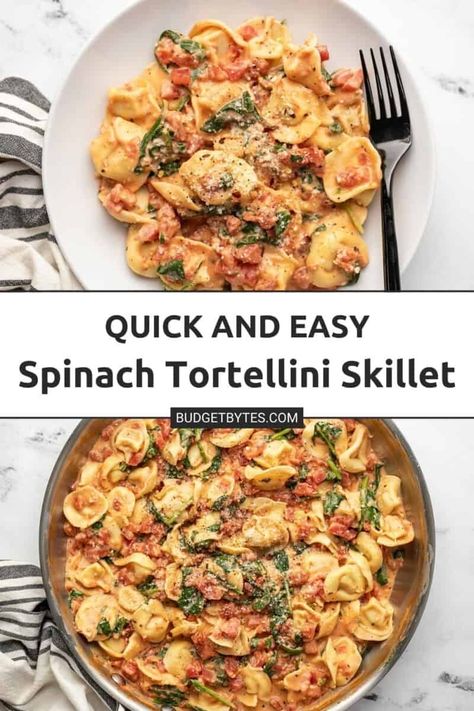 Spinach And Tortellini Casserole, Easy Vegetarian Tortellini Recipes, Tortellini Spinach Bake, Trader Joes Spinach Tortellini Recipes, Tortellini Pasta With Spinach, Tortellini Sausage Spinach Recipes, Tortellini Recipes Spinach Tomato, Cheesy Bacon And Spinach Tortellini Casserole, Veggie Tortellini Recipes